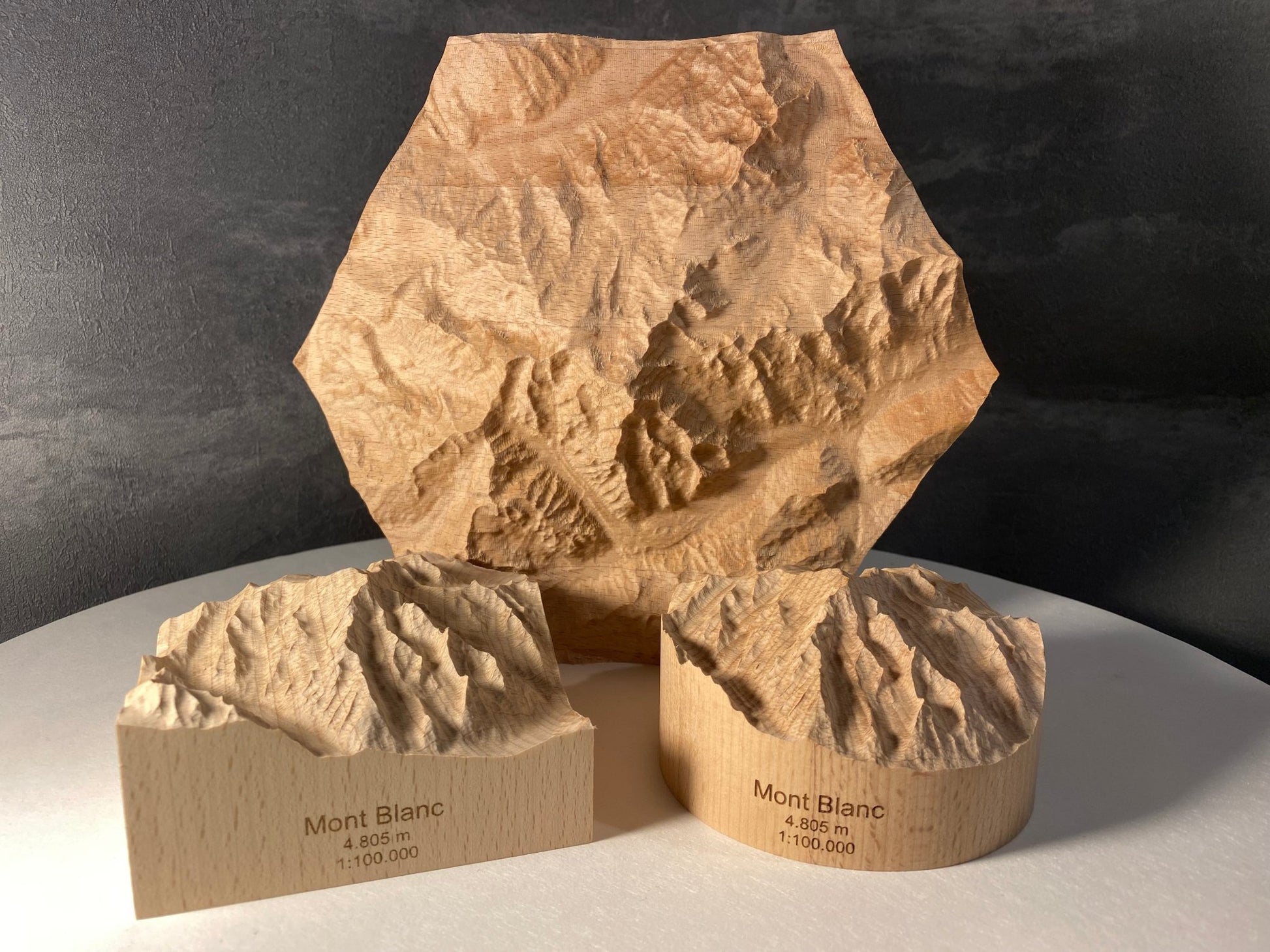 SUMMIT - Bergrelief Mont Blanc - TreeDimension