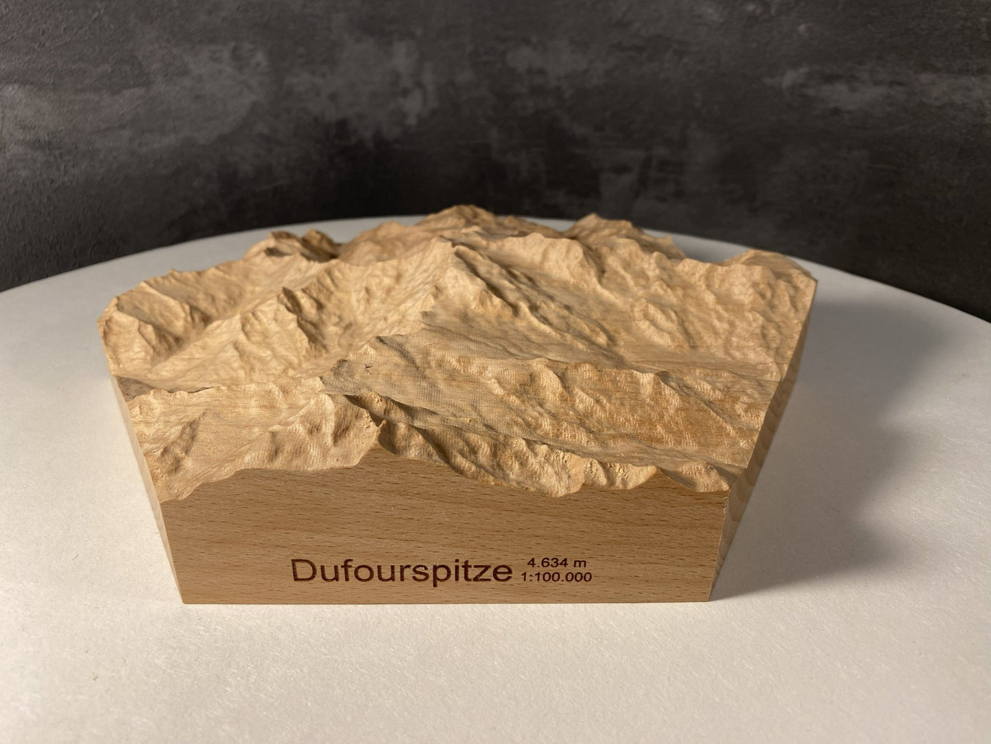 SUMMIT - Bergrelief Monte Rosa (Dufourspitze) - TreeDimension